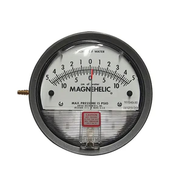 Deep Blue Magnehelic Gauge 5-0-5” WC