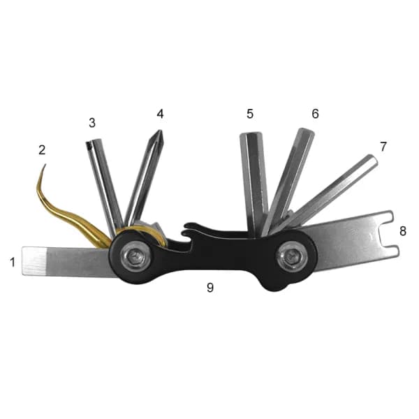 Saekodive Multi Tools Stainless Steel 9 Tools
