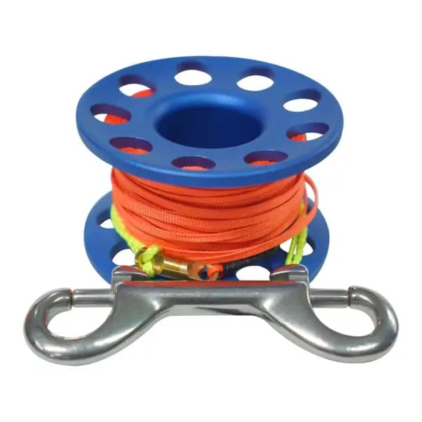 Deep Blue Finger Reel Aluminium 30m