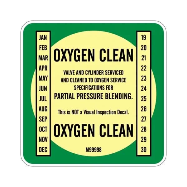 Deep Blue Oxygen Clean Sticker
