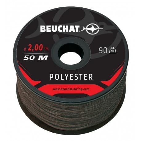 BEUCHAT Roll 50 M polyester 2 mm black line 90kg