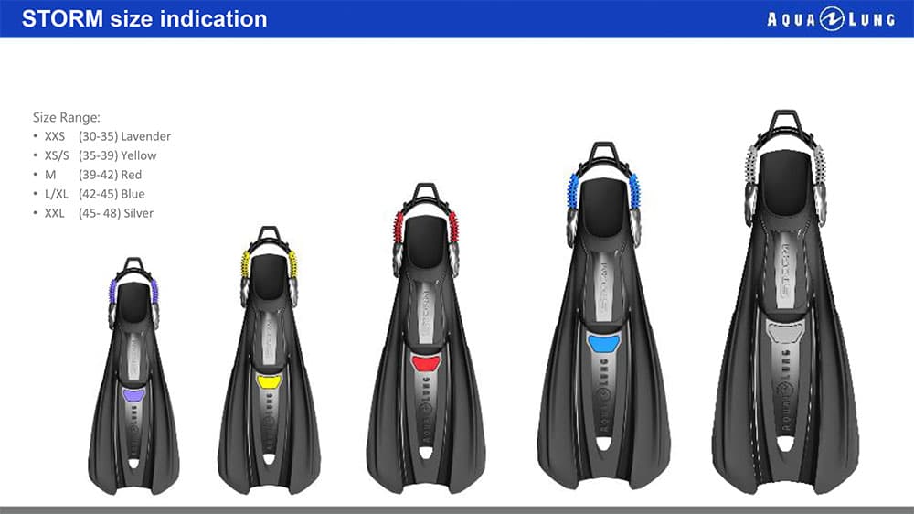 Aqualung Storm Fins XXS, XS 2