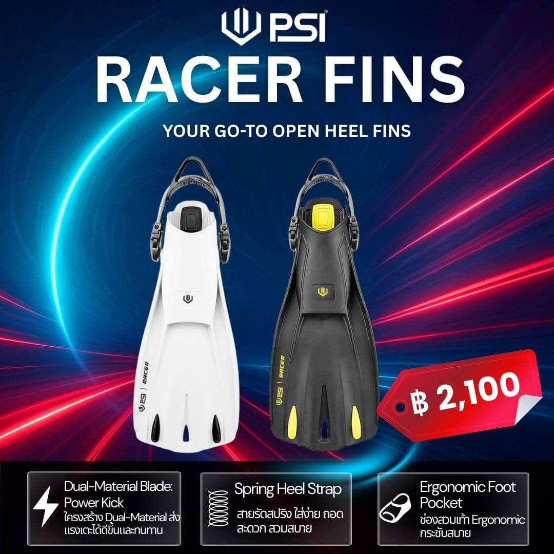 PSI Racer Open Heel Fins 4