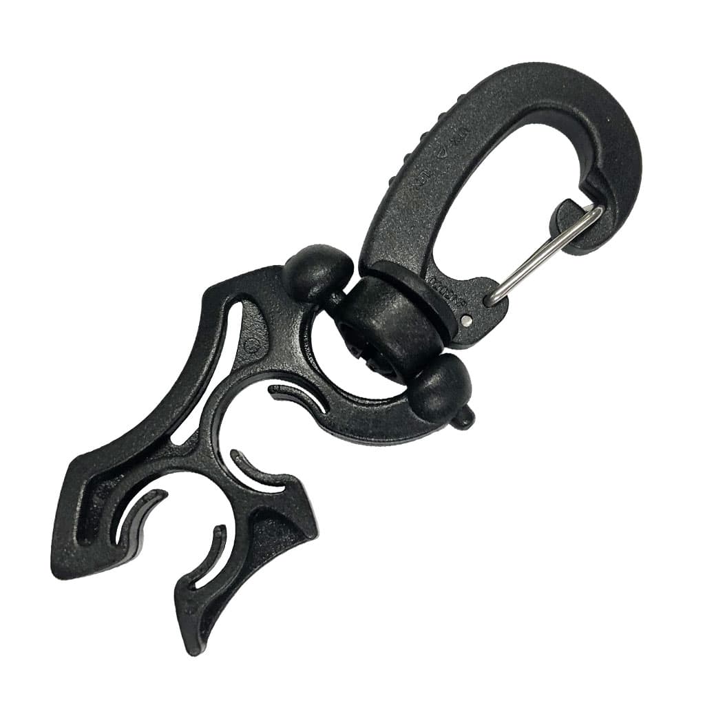Deep Blue Ergonomic Swivel Hose Clip
