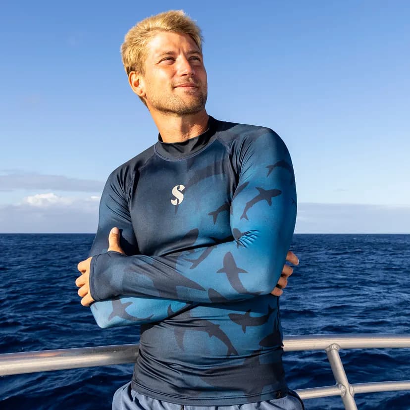 Scubapro Shark T-Flex Long Sleeve Rash Guard UPF 50 – Men 4