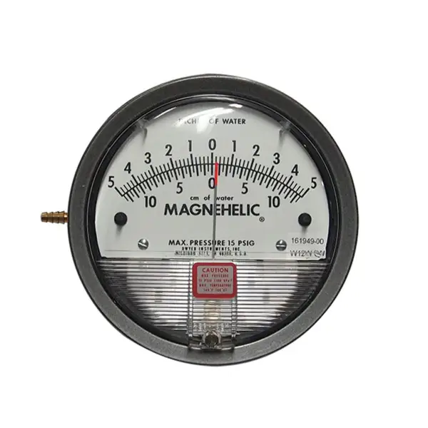 Deep Blue Magnehelic Gauge 5-0-5” WC