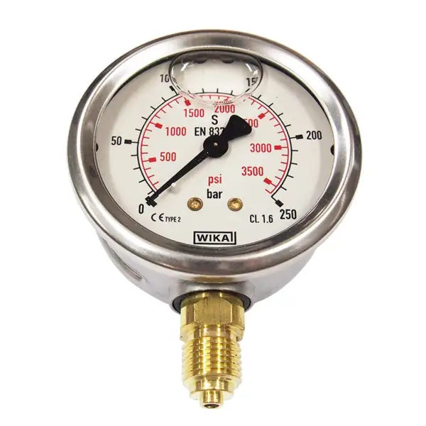 Oil Filled Pressure Gauge Stainless