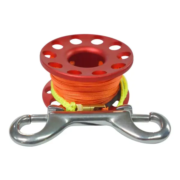 Deep Blue Finger Reel Aluminium 15m