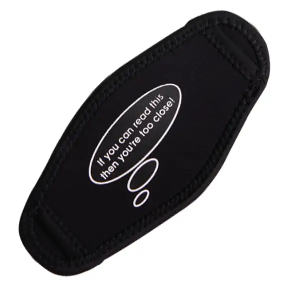 Deep Blue Mask Strap Cover w. Print