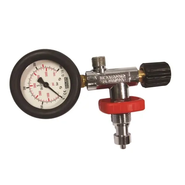 Bauer Compressor Filling Valve w. Gauge