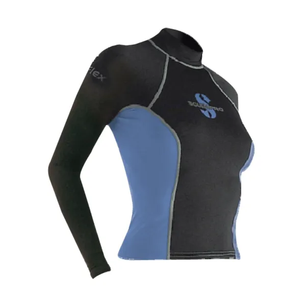 Scubapro T-Flex Long Sleeve Black/Blue