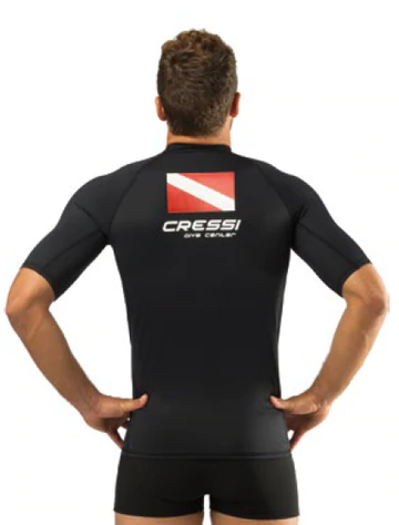 RASH GUARD - DIVE CENTER - short sleeve MAN