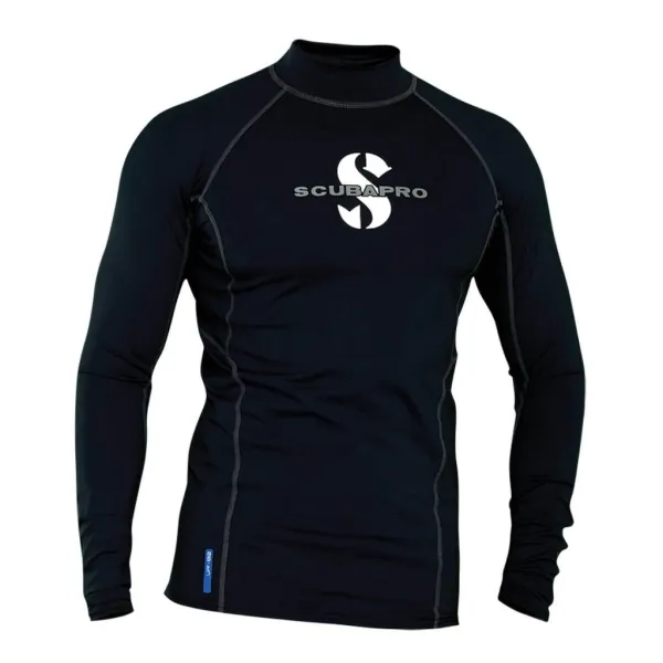 Scubapro Black T-Flex Rash Guard UPF 80 – Men