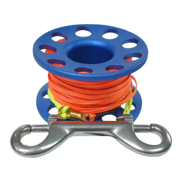 Deep Blue Finger Reel Aluminium 30m