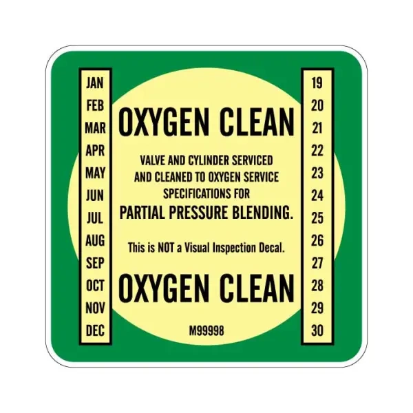 Deep Blue Oxygen Clean Sticker